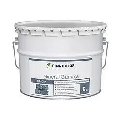 Краска фасадная Finncolor Mineral Gamma (Минерал Гамма), база АР, белая, 9 л — фото 1