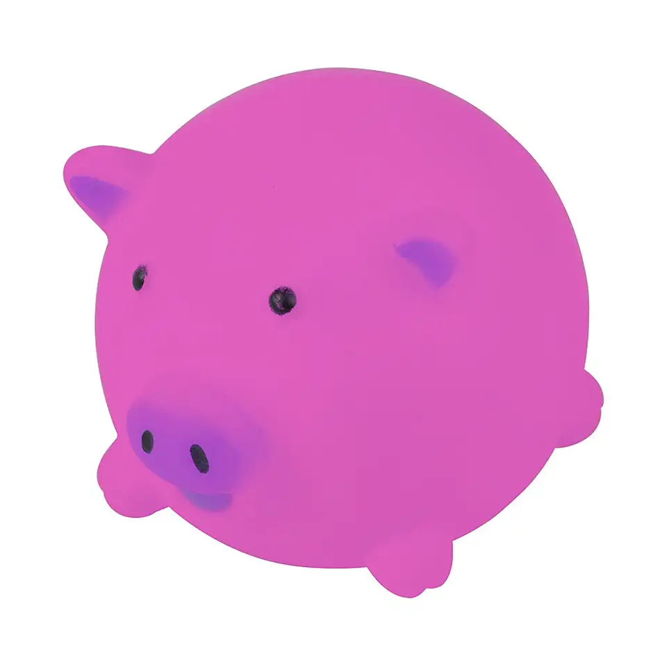 Игрушка-пищалка для собак Рыжий кот Свинка, 7,5 x 9 см — фото 1