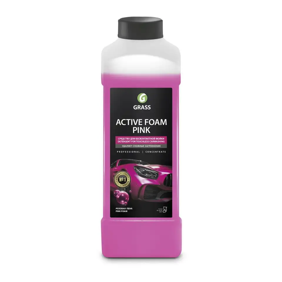 Активная пена Grass Active foam pink для бесконтактной мойки 1 л — фото 1 Активная пена Grass Active foam pink для бесконтактной мойки 1 л — фото 1