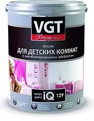 Краска для детских комнат VGT Premium iQ129, база A, белая, 0,8 л — фото 1