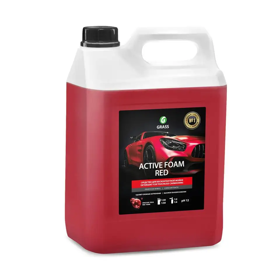 Активная пена Grass Active foam red для бесконтактной мойки (концентрат) 5,8 кг — фото 1