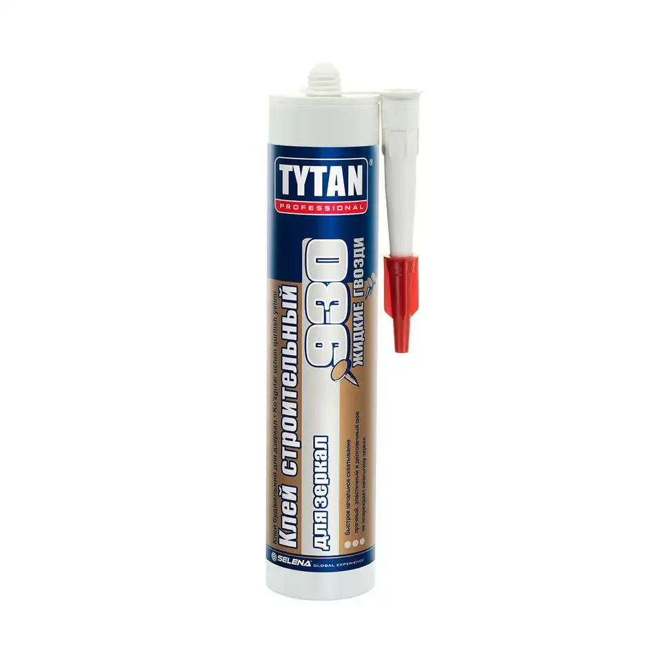 Клей строительный для зеркал Tytan Professional №930, 380 г, бежевый — фото 1