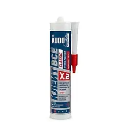 Клей Kudo Classic KX-2W «Клеит все», гибридный, 280 мл, белый — фото 1