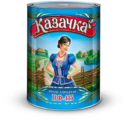 Эмаль ПФ-115 алкидная Казачка, глянцевая, 1,9 кг, бирюзовая — фото 1 Эмаль ПФ-115 алкидная Казачка, глянцевая, 1,9 кг, бирюзовая — фото 1