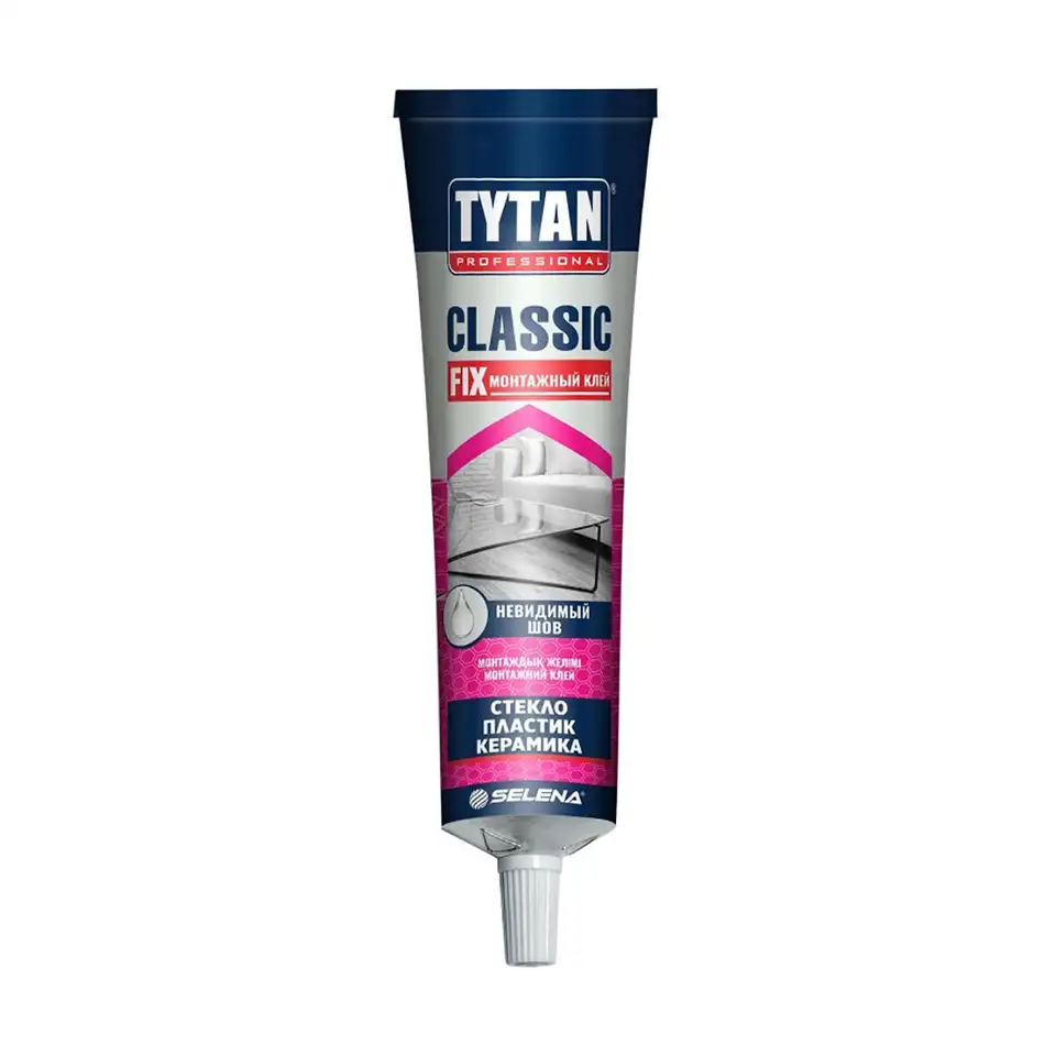 Клей монтажный Tytan Professional Classic Fix, 100 мл, прозрачный — фото 1
