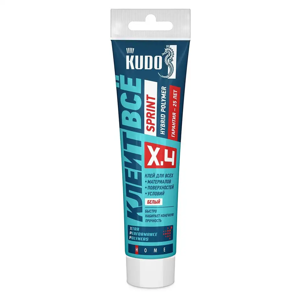 Клей Kudo Home Sprint KXT-4W «Клеит все», гибридный, 110 мл, белый — фото 1