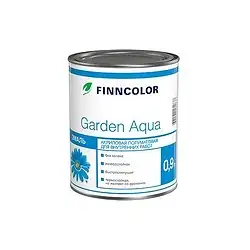 Эмаль акриловая Garden Akva (Гарден Аква) FINNCOLOR, 0,9 л, белая (база А) — фото 1