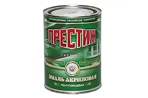 Эмаль быстросохнущая для дерева и металла Престиж, акриловая, полуглянцевая, 0,9 кг, вишневая — фото 1 Эмаль быстросохнущая для дерева и металла Престиж, акриловая, полуглянцевая, 0,9 кг, вишневая — фото 1
