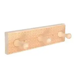 Вешалка настенная Банные штучки Рогожка, 3 крючка, липа, 25 x 6,5 x 7,5 см — фото 1 Вешалка настенная Банные штучки Рогожка, 3 крючка, липа, 25 x 6,5 x 7,5 см — фото 1