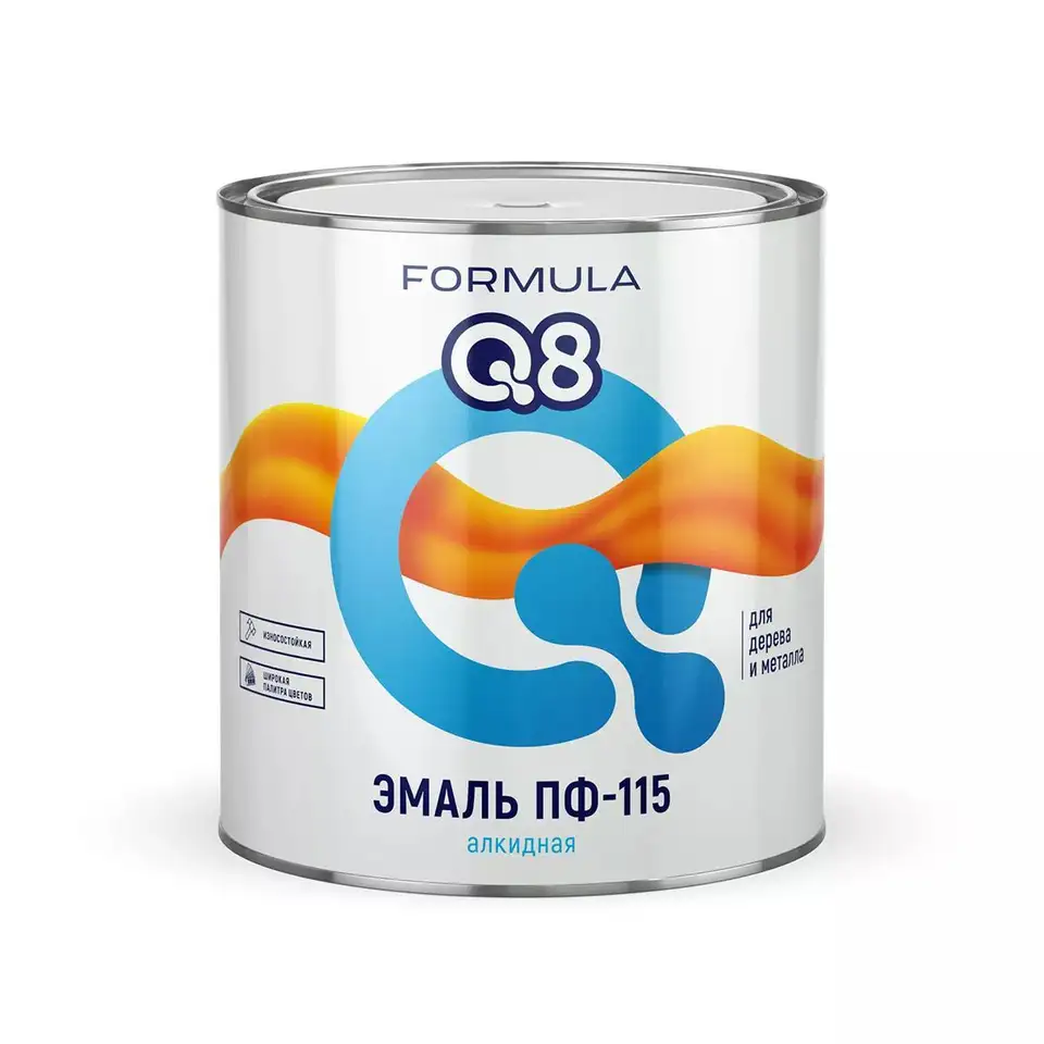 Эмаль ПФ-115 алкидная Formula Q8, глянцевая, 2,7 кг, морская волна — фото 1 Эмаль ПФ-115 алкидная Formula Q8, глянцевая, 2,7 кг, морская волна — фото 1