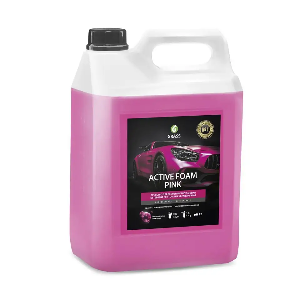 Активная пена Grass Active foam pink для бесконтактной мойки 6 кг — фото 1 Активная пена Grass Active foam pink для бесконтактной мойки 6 кг — фото 1