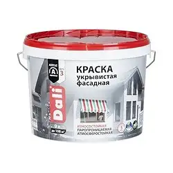Краска фасадная укрывистая Dali, акриловая, глубокоматовая, белая, 9 л — фото 1