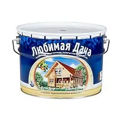 Защитно-декоративное покрытие для дерева Любимая дача, полуматовое, 9 л, орех — фото 1