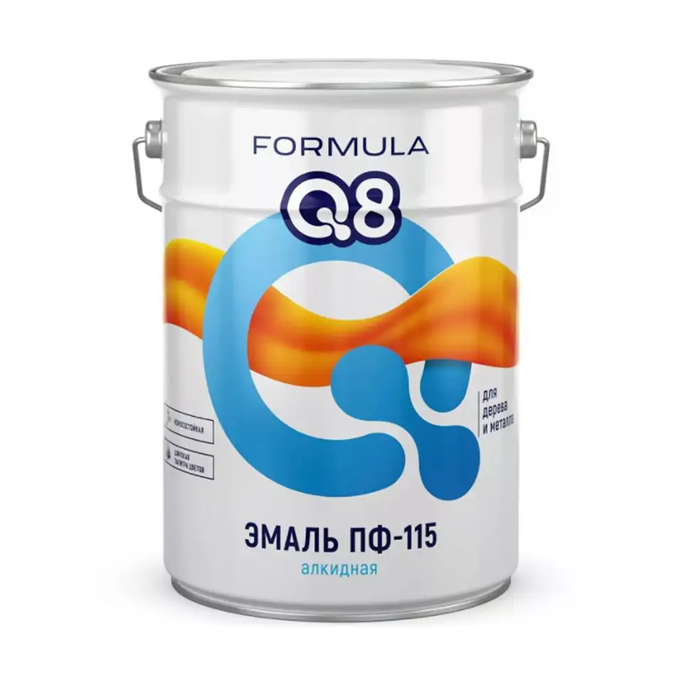 Эмаль ПФ-115 алкидная Formula Q8, глянцевая, 20 кг, синяя — фото 1