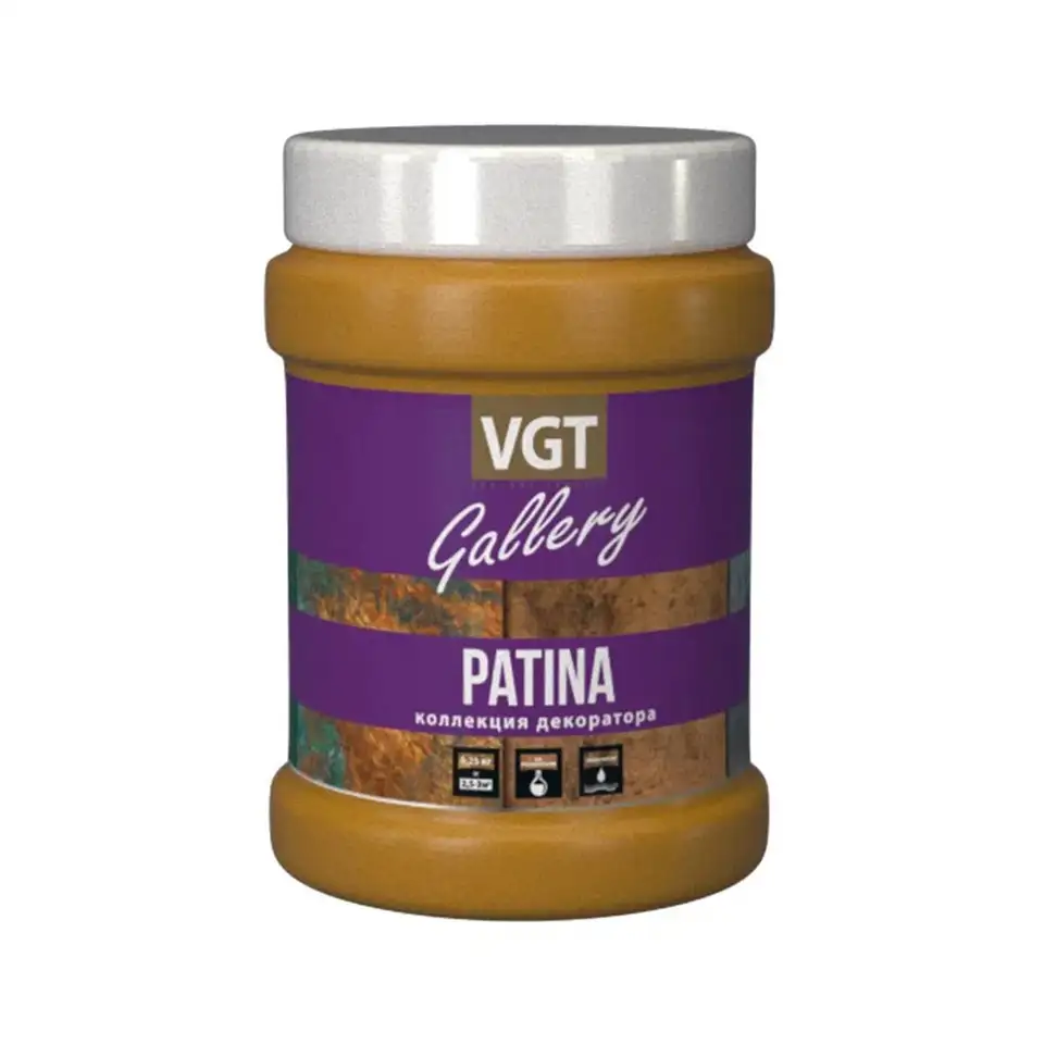 Эмаль универсальная VGT Gallery ВД-АК-1179 Patina, матовая, 0,25 кг, ржавчина 1 — фото 1
