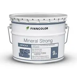 Краска фасадная Finncolor Mineral Strong (Минерал Стронг), база MRA, белая, 9 л — фото 1 Краска фасадная Finncolor Mineral Strong (Минерал Стронг), база MRA, белая, 9 л — фото 1