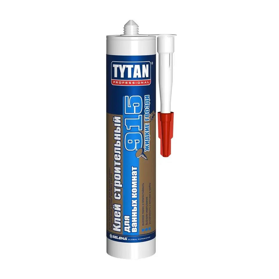 Клей строительный для ванных комнат Tytan Professional 16493 №915, 440 г, белый — фото 1