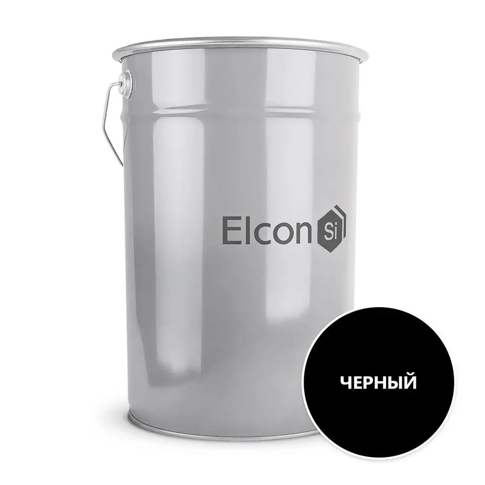 Грунт-эмаль по ржавчине 3 в 1 Elcon, 25 кг, RAL 9005, черная — фото 1 Грунт-эмаль по ржавчине 3 в 1 Elcon, 25 кг, RAL 9005, черная — фото 1