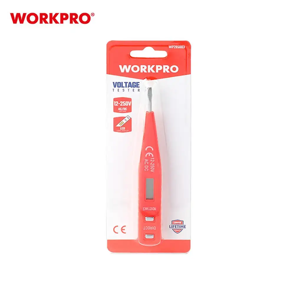 Тестер напряжения цифровой Workpro, 12 - 250 B — фото 1 Тестер напряжения цифровой Workpro, 12 - 250 B — фото 1