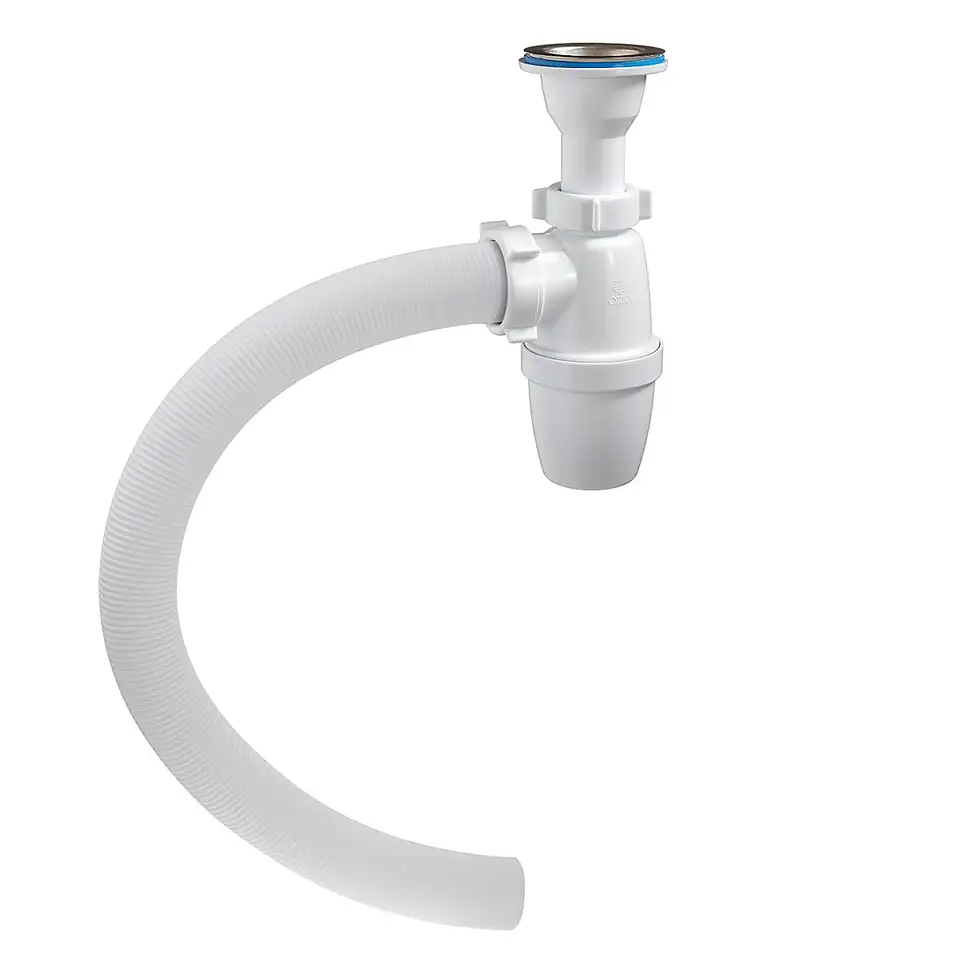 Сифон бутылочный Orio Е-32011, 1 1/2" x 40 мм, с гофротрубой 40 мм — фото 1