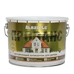 Антисептик для дерева Акватекс Прованс, лессирующий, полуматовый, 9 л, венге — фото 1 Антисептик для дерева Акватекс Прованс, лессирующий, полуматовый, 9 л, венге — фото 1