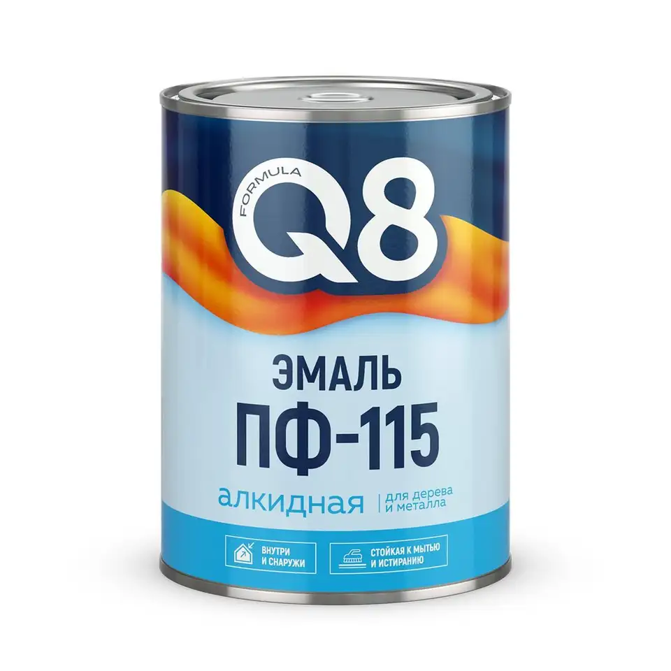 Эмаль ПФ-115 алкидная Formula Q8, глянцевая, 0,8 кг, синяя — фото 1 Эмаль ПФ-115 алкидная Formula Q8, глянцевая, 0,8 кг, синяя — фото 1